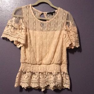 ⭐️4/$20 Sheer lace blouse